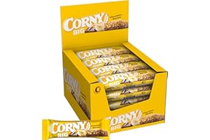 Corny Big, Barrita Sin Azúcares Añadidos Sabor Chocolate Banana, Más Grande, Sabor Intenso, Textura Crujiente, Pack 24x50g