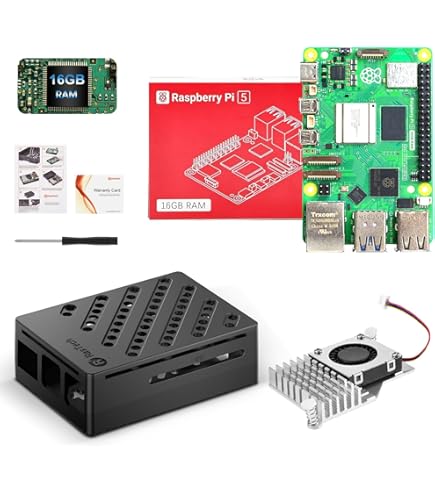 Vemico Raspberry Pi 5 16GB Starter Kit mit Typ-C 5.1V 5A