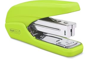 Rapesco 1395 X5-25ps Less Effort Stapler, 25 Sheet Capacity, Green