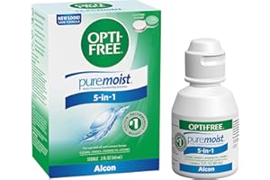 Opti-Free Puremoist Multi-Purpose Disinfecting Solution with Lens Case, 2-Ounces