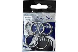‎TEAM DEEP SEA Team Deep Sea Salty Splitring Stainless Steel - Hohe Tragkraft - Verwindungsfrei - Ideal für Norwegen