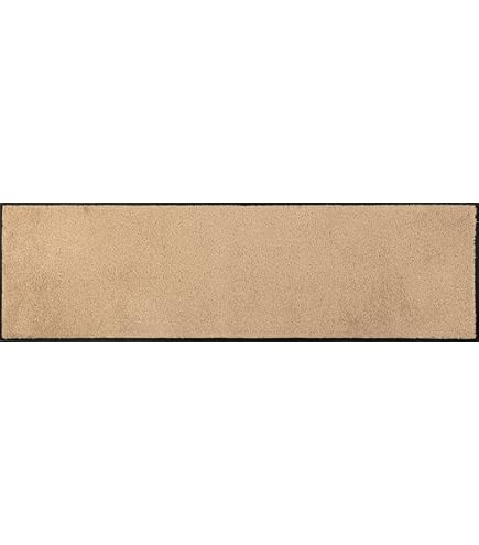 was-/droogmat, taupe 35 x 120 cm, binnen en buiten, wasbaar