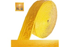 BCUUOZEEING Bordüre autoadhesiva 3D de molduras de pared - 10 m x 8 cm x 5 mm - Molduras autoadhesivas, impermeables, para bordes de pared, molduras autoadhesivas, tiras decorativas en rollo para esquinas, líneas