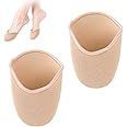 KALIONE Ballet Shoes Toe Pads, 1 Pair Toe Pads for Pointe Shoes, Knitted Fabric Half Socks for Women Girls, Ballet Dance Pointe Toe Pouch Pads, Toe Protectors Cap Cover for Dance Shoes High Heels,Long