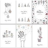 36 Biglietti Di Natale Riciclati Con Buste, Eleganti Cartoline Tradizionali A6, Fatto In Germania