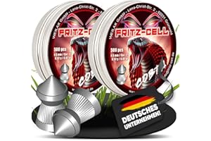 ‎WEILAX 1000 Spitzkopf Cobra Diabolos 4,5mm Fritz-Cell für Luftgewehr Luftpistole