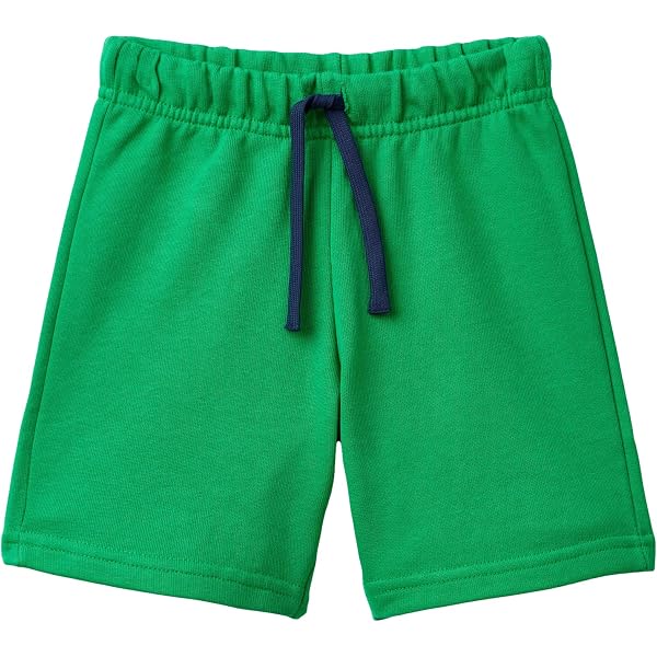 Bermuda United Colors Of Benetton Niños 150 Cm | Algodón 100%, Cintura Elástica Con Cordón | Verde