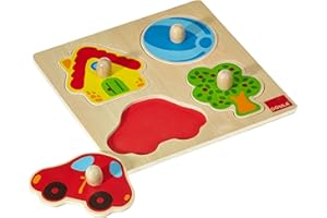 Jumbo Spiele - GOULA Holzpuzzle Zuhause Holzspielzeug für Kleinkinder, Ab 1 Jahr