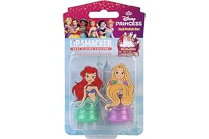 Lip Smacker Disney Princess, Coffret 2 Vernis à Ongles pour Filles Raiponce & La Petite Sirène, Édition Cadeau 2025