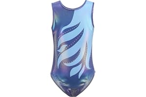 SEAUR - Mädchen Turnanzug Ärmellos Kinder Gymnastikanzug Tanzen Kleidung Ballet Yoga Kleid Klassisch Trikot Gymnastik für Klein Kind 4-13 Jahre