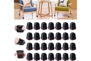 Ezprotekt Silikon Bodenschoner für Stuhlbeine, Stuhlbein Filzgleiter, Möbelbeine, Tischbeinpolster, für Hartholzböden, zum Schutz von Böden vor Kratzern, Keine Geräusche, quadratisch, Φ 13-20 mm