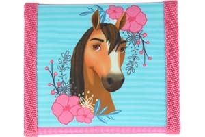 Textiel Trade Portafoglio a tre pieghe per bambini con chiusura a gancio e anello, Menta, Taglia unica