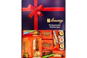 BENERRY Luxury Chocolate Letterbox Gift – 10 American Peanut Assorted Chocolates – Gift for Birthdays, Father’s Day, Mother’s Day, Christmas, Thank You, Him, Her, Kids
