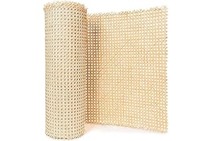 FUBESK Rotolo di fettuccia di canna in rattan materiale fustigato tessuto in rattan mobili per progetti di fustigazione canna a rete aperta pretessuta per armadio letto sedia riparazione fai da te 60 cm x 1