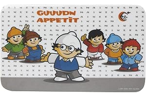 P:OS POS 31728 - Tagliere per la colazione in melammina con piedini in gomma, circa 20,5 x 14,5 cm