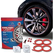 Protège-jantes Rimblades - En Alliage Graphite Pour Jantes Jusqu'à 24" - Protection Contre Bordures Et Rayures - Installation DIY Sans Outil
