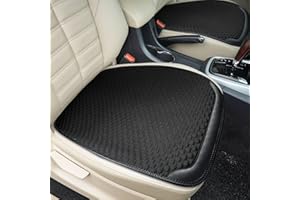XCBYT Cojin Asiento Coche Delantero 2 Piezas, Fundas Asientos Coche Súper Transpirables, Antideslizantes Cojin Asiento Coche Conductor, Protector Asiento Coche Universales, Suaves y Cómodos