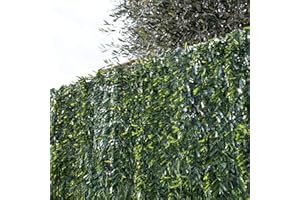 AGRIZOO Siepe artificiale da giardino in rotolo da 1,5 x 3 m (4,5 m²), ideale per balcone o recinzione, effetto abete