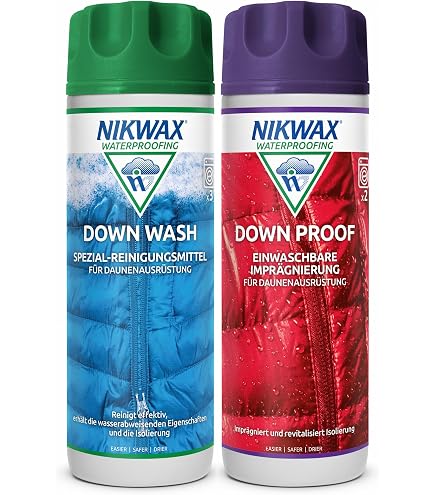Nikwax Tech Wash und TX.Direct Wash-In Doppelpack 2 x 1L, Technischer Reiniger und Wash-In Imprägnierer für Wetterschutzbekleidung