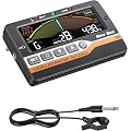 New Bee Metronome, 3 en 1 Métronome Accordeur Numérique Générateur avec Clip-on Haute Sensibilité & Écran LCD en Couleur pour Guitare, Basse, Violon, Ukulélé,Banjo, Accordage Chromatique