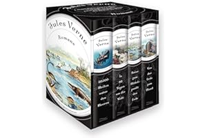 Jules Verne, Romane (20.000 Meilen unter den Meeren - In 80 Tagen um die Welt - Reise zum Mittelpunkt der Erde - Von der Erde zum Mond) (4 Bände im Schuber)