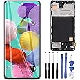 ZOETEC A51 OLED Screen Replacement for Samsung Galaxy A51 SM-A515 4G 6.5" inch LCD Screen Digitizer Full Assembly with Frame, Support Fingerprint, Repair Tool Set