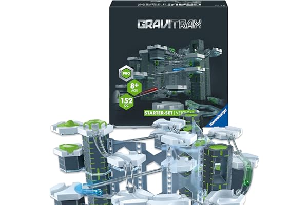 Ravensburger GraviTrax Pro Starter Set Vertical – Circuit à Billes 3D avec piliers et balcons – 153 pièces – Jeu de Construction pour Enfant dès 8 Ans – Version française