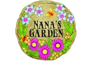 Spoontiques - Garden Décor - Nana's Garden Stepping Stone - Decorative Stone for Garden - Resin