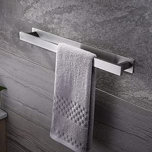 HEYBB Porta Asciugamani in Acciaio Inox 6 Barre,Bagno Portasciugamani, Autoadesivo per Porta Salviette in Acciaio Inossidabile Porta Asciugamano