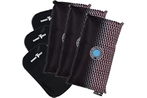 MARCO PAUL INTERIORS Marco Paul Set Of 3 1kg Moisture Absorber Bags For Car - Microwavable Car Dehumidifier Moisture Traps Long Lasting Condensation Absorbers Reusable - Damp Traps Multipack Dehumidifiers For Cars & Home