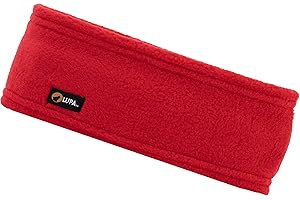 Lupa Handmade Unisex Triple-Layer Micro Fleece Headband - Headband Ear Warmer - Ear Warmers for Women & Men - Ears Cover (Ferrari Red)
