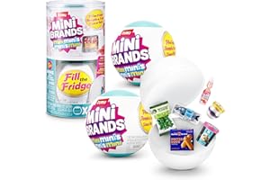 Mini Brands Capsula Fill The Fridge Mini Minis Serie 1 di ZURU, Giocattolo in Miniatura collezionabile, Confezione con Oggetto a Sorpresa, Replica in Miniatura (2 Capsula)