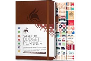 Clever Fox Budget Planner - Expense Tracker Notebook. Monthly Budgeting Journal, Finance Planner & Accounts Book to Take Control of Your Money. Undated - Start Anytime (Brown, A5 (14.25 X 21 cm))