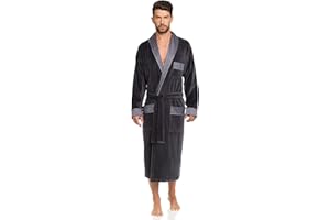 Timone Męski Szlafrok Welurowy 773