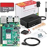 RockBee Raspberry Pi 4 Modèle B 8Go,Adaptateur d'alimentation USB-C 5V 4A avec Interrupteur, Carte mémoire 64G (Raspberry Pi 