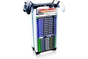 ADZ Supporto universale per 23 giochi per PS2 PS3 PS4 PS5 PSP Xbox 360 Xbox One Series X Wii Switch giochi DVD e dischi Blu-Ray inclusi 2 supporti per controller