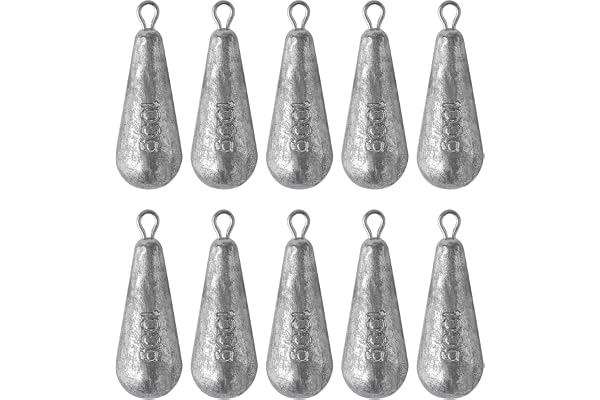 Alwonder 10 st fiske päronbly, set 3,5 g-100 g vikter, fiske med järnring, basbly, set bly, fisketillbehör, päronbly för båth
