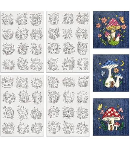 Stabilizzatori Per Ricamo Solubili In Acqua - 21 Motivi Animali Marini (Meduse, Tartarughe) - Foglio A4 - Foto 8