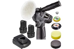 Durofix RS1222 Car Polisher, 12 Volt (10.8v) G12 Series of Power Tools, Kit Comes with 2 x 2.0Ah, Charger and Polishing Attachments.