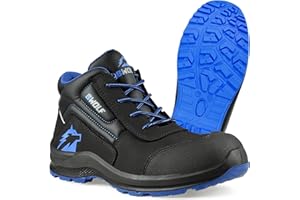 BWOLF Spire Scarpe da Lavoro da Uomo S3 Scarpe Antinfortunistiche Uomo S3 Impermeabili, Resistenti all'olio, Antiscivolo con Tecnologia 4x4 Grip con Suola Intercambiabile ergonomica