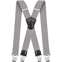 Bretelles Élastiques En X Pour Homme - 3,8cm De Large, Fermoir Mousqueton Solide, Réglables - Taille Unique