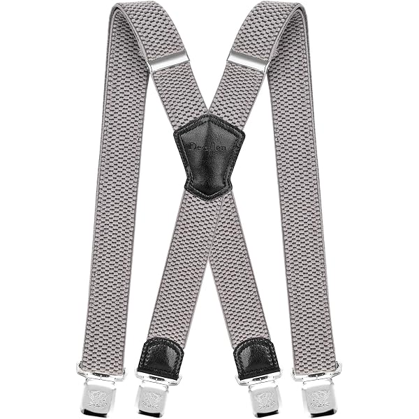 Bretelle Elastiche A Y Per Uomo - Larghezza 35mm, Clip Regolabili, Taglia XL, Colori Assortiti - 5