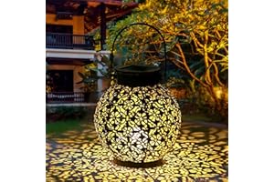 Tomshine Solar Powered Garden Lantern Dusk to Dawn Auto On and Off,Waterproof for Farmhouse,Patio Yard and Decorative Atmosphere Pack of 1