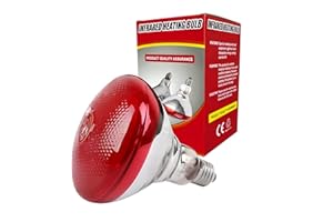 PetFizz Infrared Heat Lamp Bulb 250W, Chicks Infra Red Heat Lamp, E27 Infrared Light for Reptile, Brooder Bulb, Poultry, Puppy, Chicks