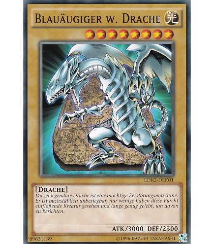 LDK2-DEK01 - Blauäugiger w. Drache (Version 1) - Common - Reprint