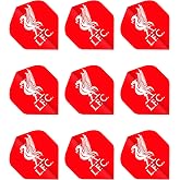 FOCO Set Di 3 Alette Per Freccette Liverpool FC: Flight Ufficiale The Reds, Forma No. 2 Da 100 Micron, Design YNWA, Licenza Ufficiale