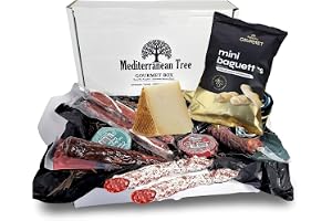 Gourmetdelikatesslåda - Massor av iberiska korvar av korv och chorizo + 3 iberiska tryffelpatéer + Pedro Ximénez + rapphöna +