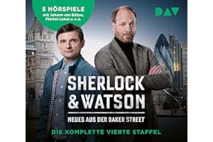 Sherlock & Watson – Neues aus der Baker Street. Die komplette vierte Staffel: Hörspiele mit Johann von Bülow, Florian Lukas, Peter Jordan u.v.a. (10 CDs)