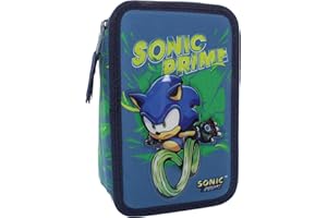 il megastore dei giocattoli e Giochiamo Trousse complète triple 3 compartiments 2024-2025 - Trousse triple compartiment avec 3 fermetures éclair, bleu, Trousse 3 fermetures éclair avec accessoires