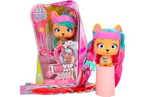 VIP Pets Hair Academy Lady Gigi - Collezionabili Cagnolini con i Capelli XXL per Acconciare, Tagliare e Fare Extension di Capelli, Ottimale per Bambini e Bambine 4 anni o più